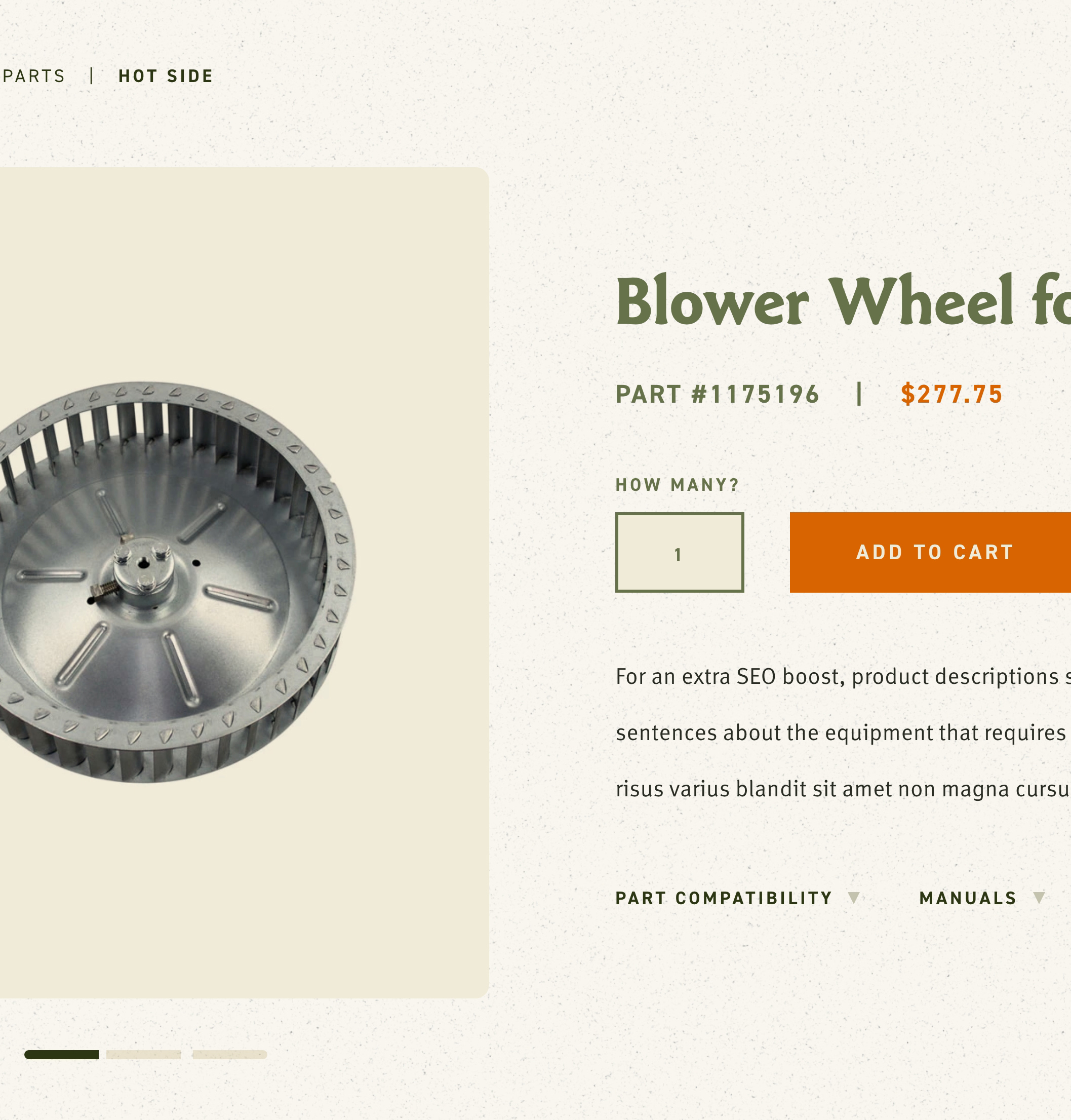 Partscounter custom ecommerce site, Shopify design and development by Infantree